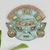 Copper mask, 'Warrior's Courage' - Copper Moche Mask Wall Art thumbail