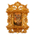 'Saint Michael' - Religiöses Replikgemälde aus der Kolonialzeit mit vergoldetem Rahmen