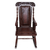 Wood and leather rocking chair, 'Nobility' - Traditional Wood Leather Rocking Chair (image 2b) thumbail