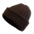100% alpaca hat, 'Brown Mountain Roads' - Hand Woven 100% Alpaca Wool Beanie Hat (image 2a) thumbail