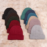 100% alpaca hat, 'Mountain Path' - Unique Womens Alpaca Wool Solid Knit Hat