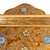 Painted glass tray, 'Butterscotch Blossoms' - Reverse Painted Glass Serving Tray (image 2c) thumbail