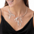 Silver wrap necklace, 'Foliage' - Fair Trade Fine Silver Collar Necklace thumbail