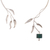 Chrysocolla wrap necklace, 'Flower' - Artisan Crafted Chrysocolla Fine Silver Collar (image 2c) thumbail