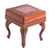 Leather and wood ottoman, 'Inca Frieze' - Leather and Wood Ottoman (image 2b) thumbail