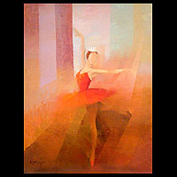 Ballet Original Oil Painting Sensuality III NOVICA