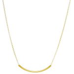 Dogeared Balance Tube Necklace Gold - Dogeared Gold Dipped Balance Tube Pendant Necklace