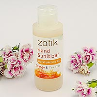 Zatik Orange & Tea Tree Hand Sanitizer (set of 2) - Organic and Non-Toxic Hand Sanitizer (Set of 2)