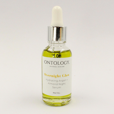 Ontology Overnight Glow Serum - Vegan Hydrating Night Serum with Argan Oil