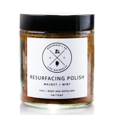 Birchrose & Co Resurfacing Face/Body Polish - Gluten-Free Non-Toxic Resurfacing Body Scrub