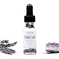 Essential oil dropper bottle, 'Moonshine Elixir' - Moonshine Lavender & Vanilla Essential Oil Gem Elixir