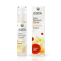 Moisturizing cream, 'Zatik Glow' - Zatik Glow Sea-Buckthorn & Raspberry Moisturizing Cream