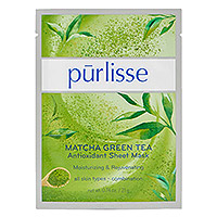 Antioxidant sheet face mask, 'Refreshing' (set of 6) - Matcha Green Tea Antioxidant Sheet Face Mask