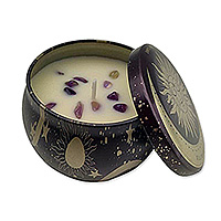 Willow Collective Midnight Ember Candle - Willow Collective Midnight Ember Candle with Amethysts