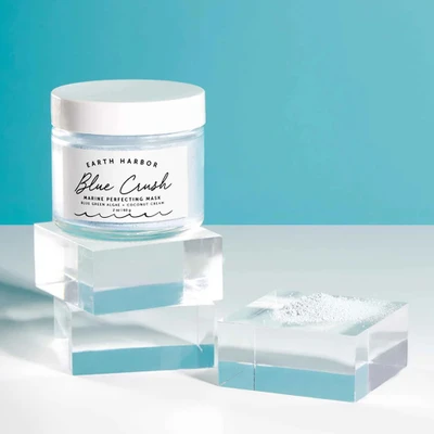 Face mask powder, 'Blue Crush' - Earth Harbor Clay and Coconut Cream Face Mask Powder