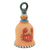 Decorative ceramic bell, 'Harmonious Crab' - Crab-Themed Decorative Ceramic Bell Made & Painted by Hand