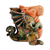 estatuilla de cerámica - Figura de dragón de cerámica hecha y pintada a mano en Uzbekistán