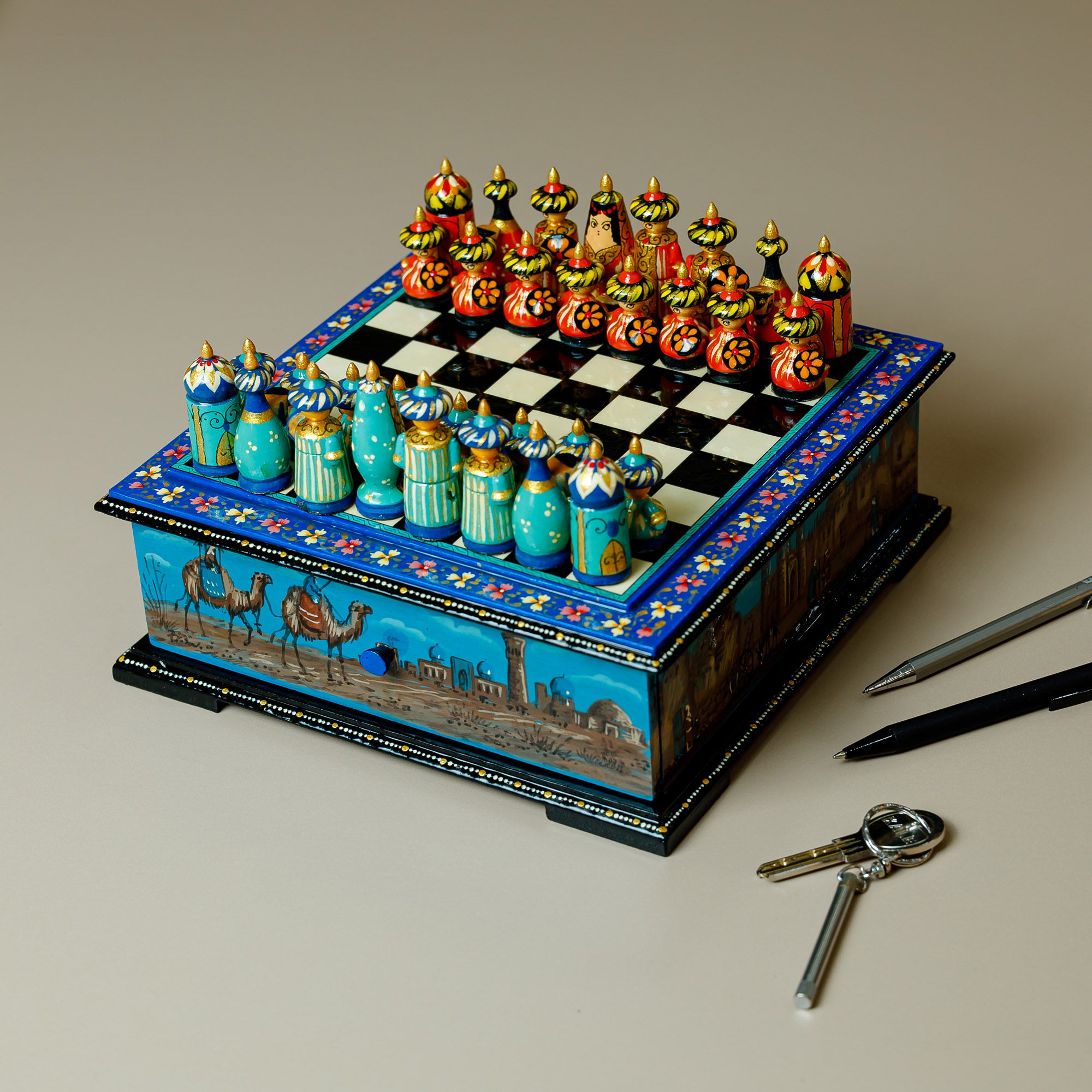 Tablero de ajedrez de madera Juego de ajedrez tradicional -  México