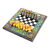 juego de ajedrez de madera - Juego de ajedrez de madera de nogal negro hecho a mano floral y frondoso