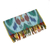 Cotton ikat scarf, 'Fergana Forest' - Colorful Fringed Cotton Ikat Scarf Hand-Woven in Uzbekistan