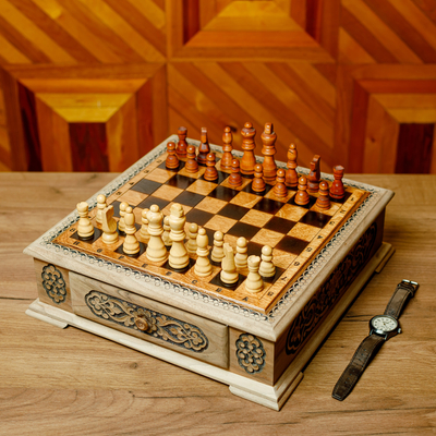 The world's most famous chess set inspires a board game in a Game