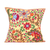 Embroidered cotton cushion cover, 'Uzbekistan's Garden' - Traditional Suzani Floral Cotton Cushion Cover