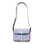 Ikat sling, 'Uzbekistan Winds' - Pink and Blue Ikat Patterned Sling Bag from Uzbekistan