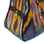 Ikat handbag, 'colours from the Road' - colourful Ikat Handbag with Five Exterior Zippered Pockets