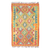 Wool area rug, 'Uzbekistan Palace' (2.5x5) - Handwoven Geometric Wool Area Rug in Yellow (2.5x5)