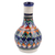 Glazed ceramic vase, 'Royal Rishtan' - Hand-Painted Royal Blue Glazed Ceramic Bud Vase