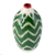 Glazed ceramic vase, 'Uzbek Ikat' - Hand-Painted Glazed Ceramic Vase with Uzbek Ikat Motif