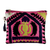 Upcycled suzani travel bag, 'Yellow Teapot' - Uzbek Upcycled Travel Bag with Hand-Embroidered Teapot Motif