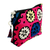 Upcycled Susani-Reisetasche - Handbestickter Kulturbeutel aus Baumwolle mit Blumenmotiv