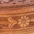 Wood jewellery box, 'Flowers from Uzbekistan' - Hand-Carved Floral Elm Tree Wood jewellery Box from Uzbekistan