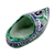 Ceramic Kovush shoe decorative accent, 'Uzbek Steps' - Ceramic Decorative Accent of Traditional Uzbek Kovush Shoe