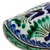 Ceramic Kovush shoe decorative accent, 'Uzbek Steps' - Ceramic Decorative Accent of Traditional Uzbek Kovush Shoe