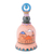 Decorative ceramic bell, 'Rhythms of the Mosque' - Classic Decorative Ceramic Bell Made & Painted by Hand