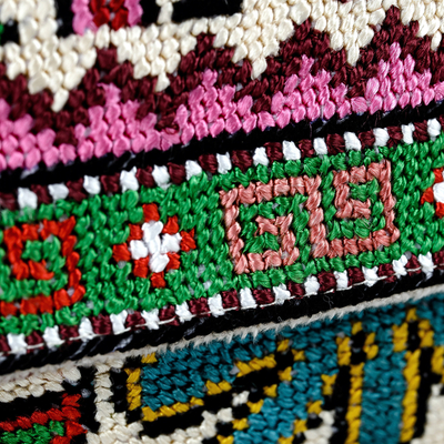 bolso de hombro Iroki bordado - Bolso Versitile bordado a mano de Uzbekistán