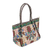 Iroki cross stitch tote bag, 'Flower Magnetism' - Tote Bag with Floral Uzbek Irokoi Hand Embroidery