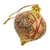 Handpainted ceramic ornament, 'Buttercup Prize' - Traditional Hand-Painted Onion-Shaped Ceramic Ornament
