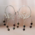 Jasper hoop chandelier earrings, 'Powerful Nymph' - Polished Classic Natural Jasper Hoop Chandelier Earrings