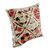 Suzani silk cushion cover, 'Symbolic Suzani' - Embroidered Silk Blend Cushion Cover with Floral Details