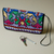 Embroidered silk wristlet, 'Sweet Gardens' - Classic Floral Iroki Embroidered Silk Zippered Wristlet