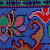 Neceser de seda bordado - Neceser clásico de seda azul con bordado floral de iroki