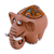 Keramikfigur - Handgefertigte Elefantenfigur aus Keramik aus Usbekistan