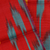 Silk scarf, 'Crimson Samarkand Renaissance' - Handwoven Traditional Silk Scarf in Red and Teal Hues