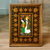 'Layla and Majnun II' - Arte popular elaborado en estilo de pintura en miniatura de laca uzbeka