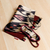 Ikat silk blend bag and sleep mask travel set, 'Relaxing Trips' - Handcrafted Ikat Silk Blend Bag and Sleep Mask Travel Set