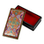 Papier mache jewellery box, 'Golden Sublimeness' - Hand-Painted Golden and Purple Papier Mache jewellery Box