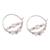 Cultured pearl hoop earrings, 'Sophisticated Me' - Sterling Silver and Cultured Pearl Beaded Hoop Earrings